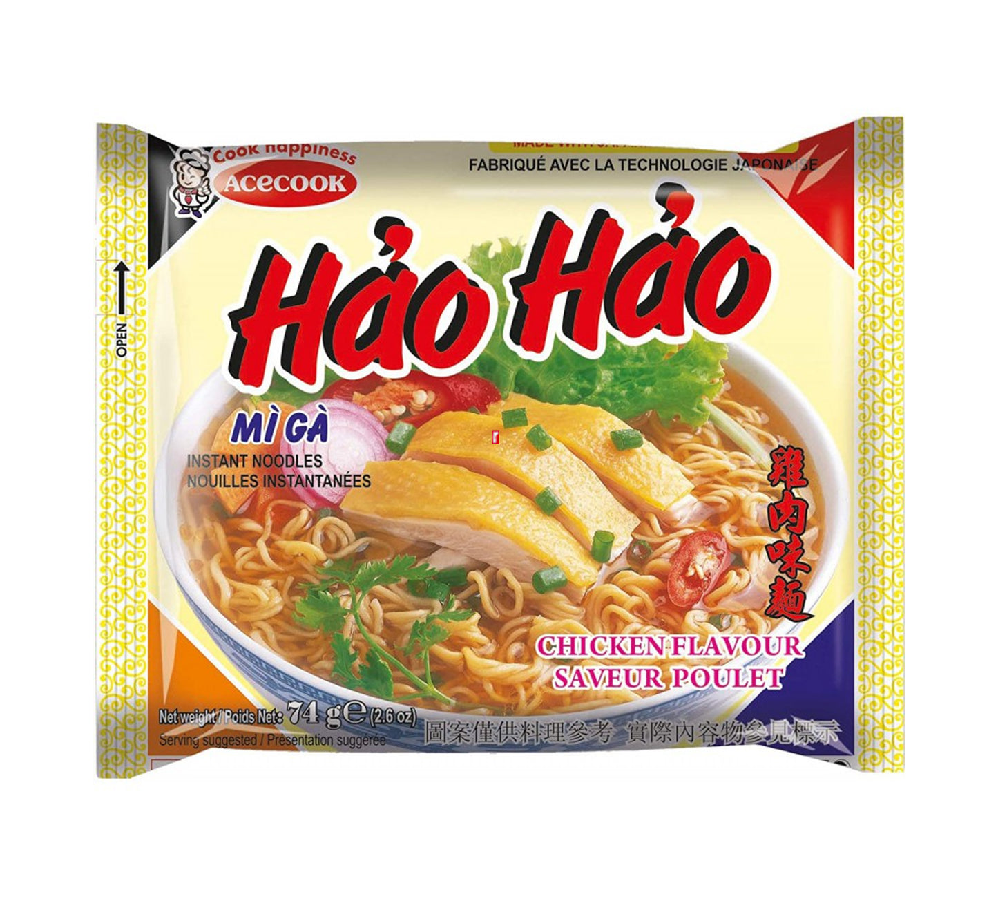 Acecook Hao Hao Chicken Flavour (74 gr)