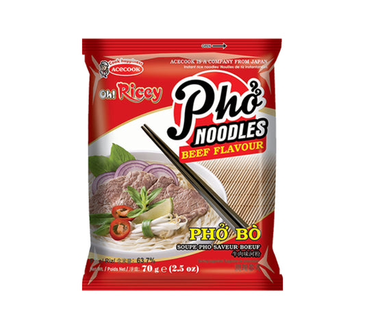 Acecook Oh Ricey Pho Nudeln Rindfleischgeschmack (70 gr)