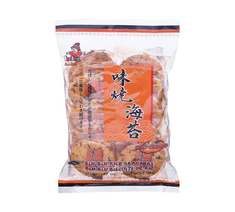 Bin Bin Spicy Seaweed Reiscracker (135 gr)