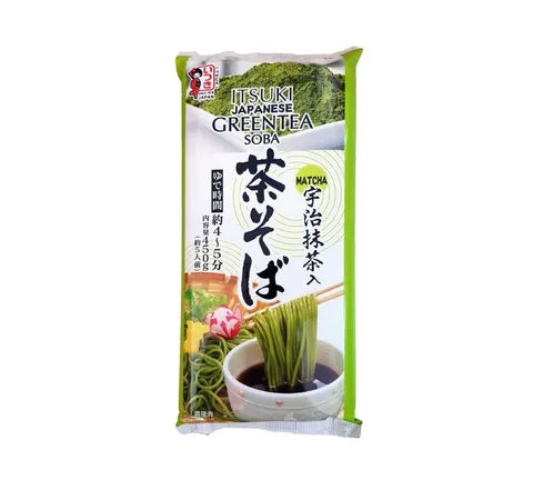 Nouilles Matcha au thé vert Itsuki Soba (BBD/THT 14-11-2023) (450 gr)