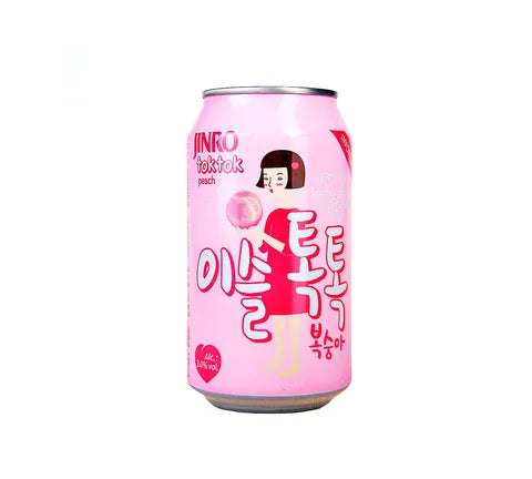 Jinro Soda Tok Tok Peach Iseul Soju Cocktail - Multipack (6 x 355 ml)