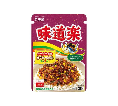 Marumiya Ajidoraku Furikake Rice krydderier med Sesame & Boniti Flakes (28 Gr)