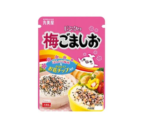 Assaisonnement de riz Marumiya Pink No Ume Gomashio Furikake au sésame noir et prune (45 gr)
