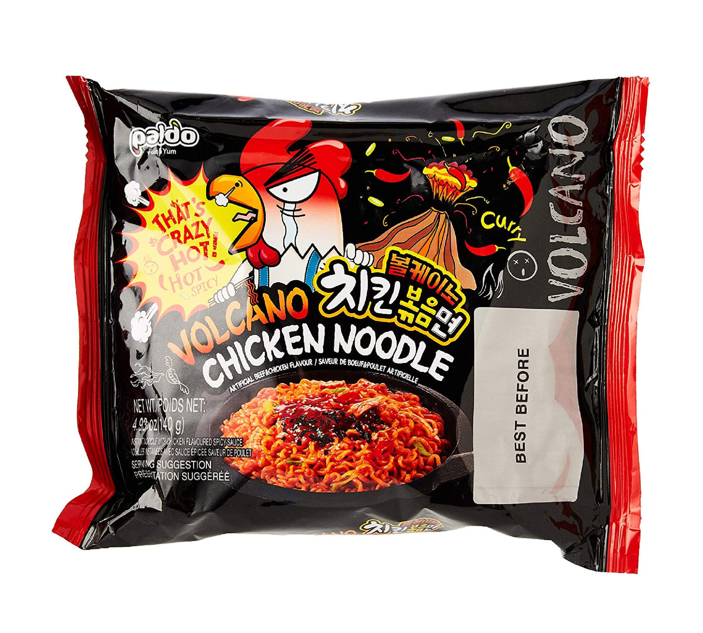Paldo Volcano Chicken Noodle - Multi Pack (4 x 140 gr)