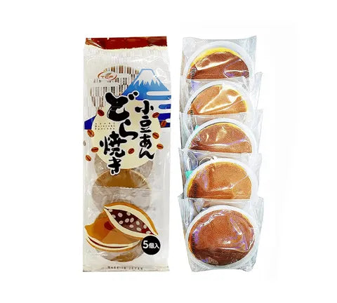 Tencho Foods Dorayaki Cake - Saveur Haricots Rouges (paquet de 5) (300 gr)
