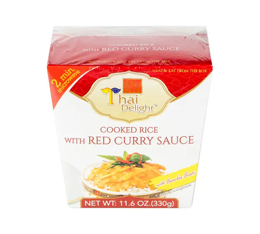 Thai Delight Cooked Rice with Red Curry Sauce (330 gr)